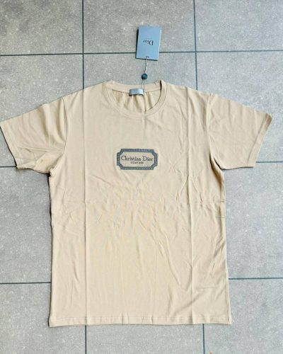 Christian Dior Logo T-Shirt Suer Clone Quailty beige Christian Dior Logo T-Shirt Suer Clone Quailty beige