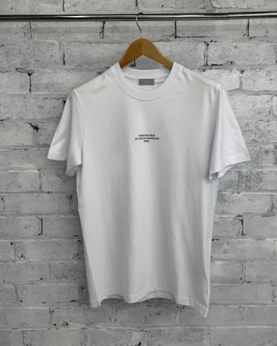 Christian Dior Montaigne Luxury Replica Short Sleeve T-Shirt white Christian Dior Montaigne Luxury Replica Short Sleeve T-Shirt white