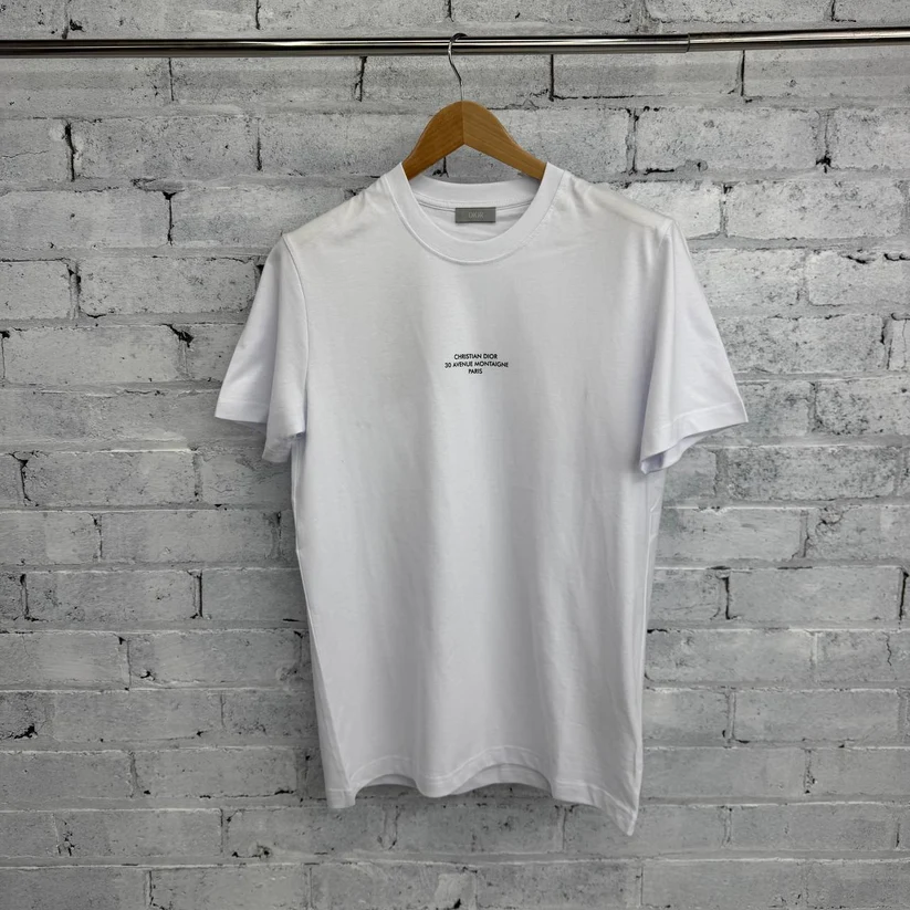 Christian Dior Montaigne Luxury Replica Short Sleeve T-Shirt white