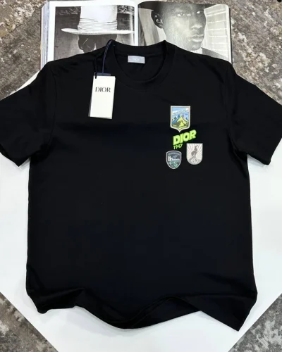 Christian Dior Mountain Logo Super Clone Quality Relaxed-Fit T-Shirt for Men