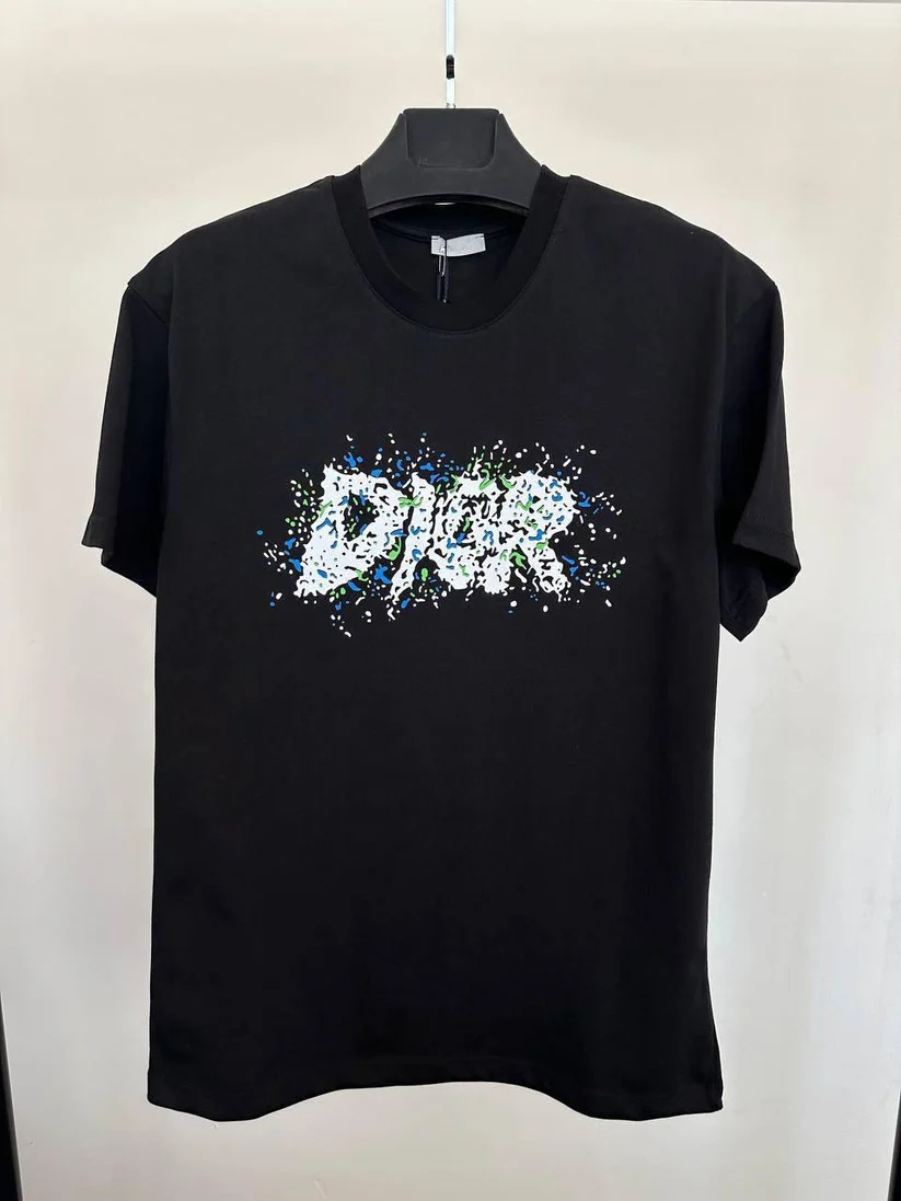 Christian Dior Paint Graphic Print T-Shirt AAA Quailty