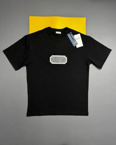 Christian Dior Relaxed-Fit Couture Cotton T-Shirt black