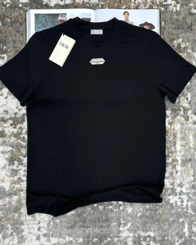 Christian Dior Relaxed Fit Logo Tag T-Shirt
