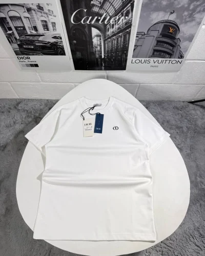 Christian Dior Small Logo T-Shirt white