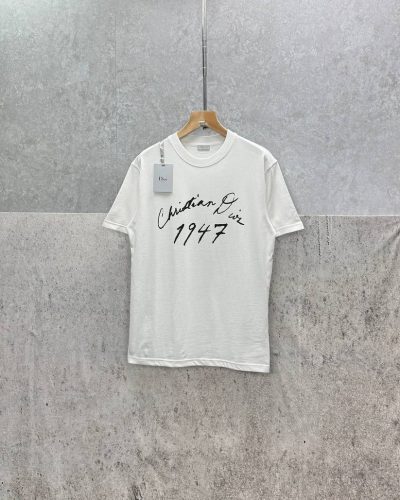 Christian Dior Super Clone Quailty 1947 Handwritten Relaxed Fit T-Shirt