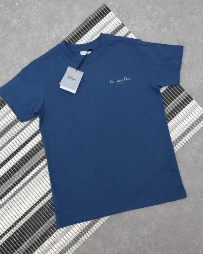 Christian Dior Super Clone Quailty Couture Relaxed-Fit T-Shirt blue