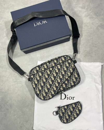 Christian Dior Zipped Pouch with Strap