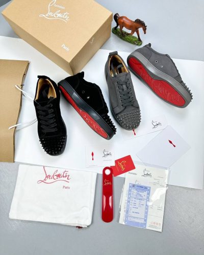 Christian Louboutin Louis Junior Spikes Luxury Replica Trainers – 2 Colours