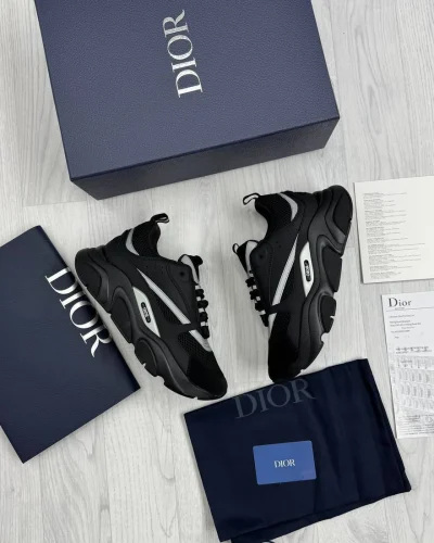 Dior B22 Black Reflective Trainer