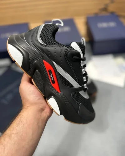Dior B22 Clone Quailty Black Reflective Chunky Runner side Dior B22 Clone Quailty Black Reflective Chunky Runner side