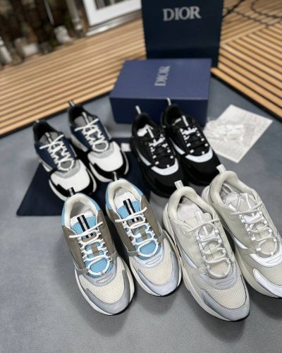 Dior B22 Mesh & Calfskin AAA Quality Sneakers – Multiple Colours
