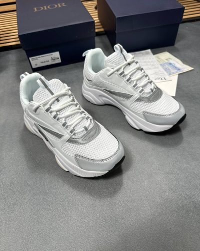 Dior B22 Sport First Copy Trainers for Men – White & Grey