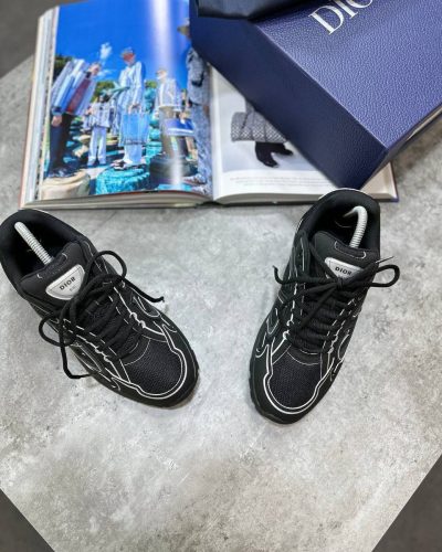 Dior B30 Super Clone Quality Trainers – Black Mesh & Fabric1