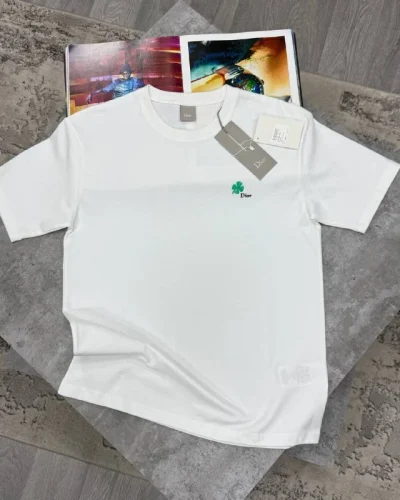 Dior Clover Embroidered T-Shirt Super Clone Quailty white