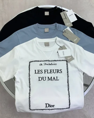 Dior Les Fleurs du Mal Graphic Super Clone Quailty T-Shirt