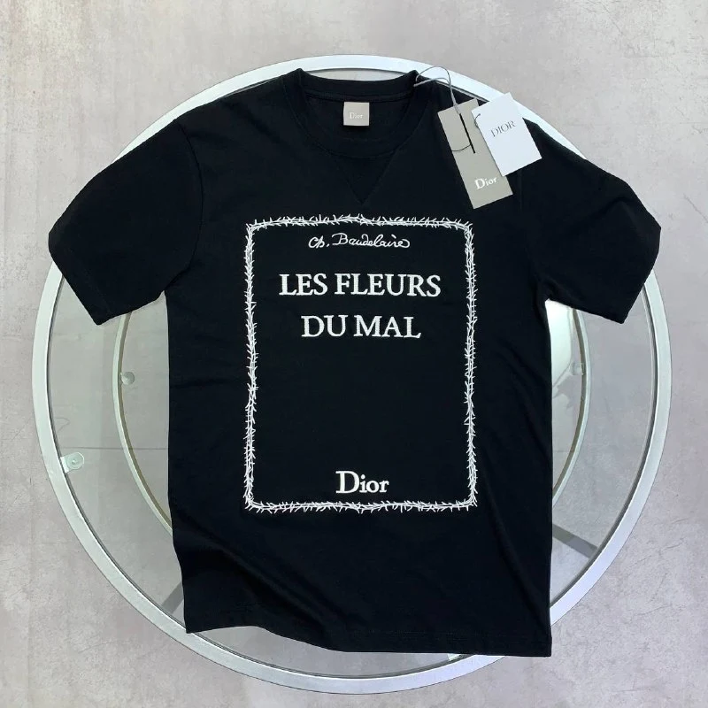 Dior Les Fleurs du Mal Graphic Super Clone Quailty T-Shirt black
