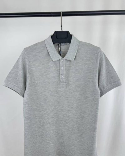 Dior Luxury Replica Icons Piqué Polo Shirt grey