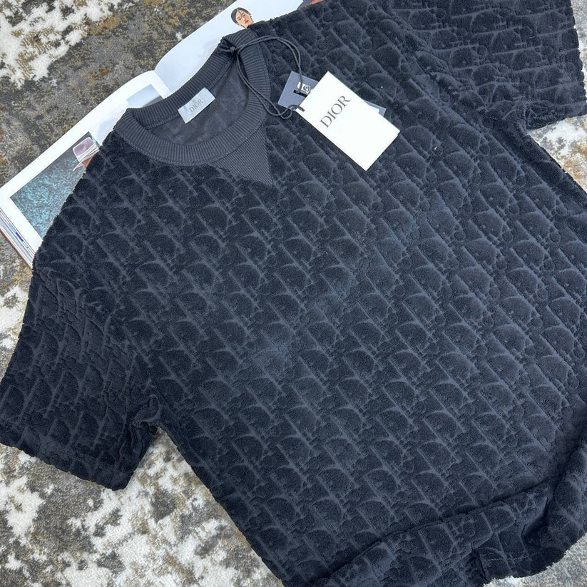 Dior Oblique Relaxed-Fit Terry Cotton T-Shirt for Men