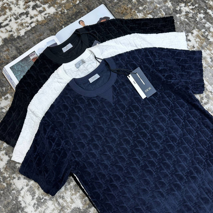 Dior Oblique Relaxed-Fit Terry Cotton T-Shirt for Men