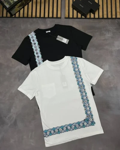 Dior and Shawn Stussy Asymmetrical Floral Print Super Clone Quailty Oversized T-Shirt
