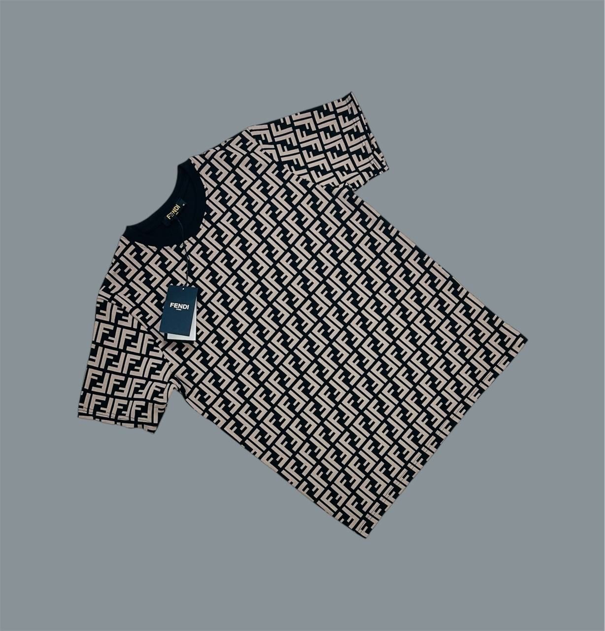 Fendi Logo Printed Designer T-Shirt and Shorts Set for Men – Multiple Colours - Image 4