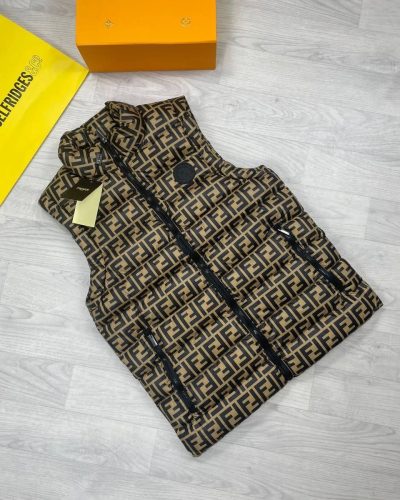 Fendi Oblique Down AAA Quality Bodywarmer – golden