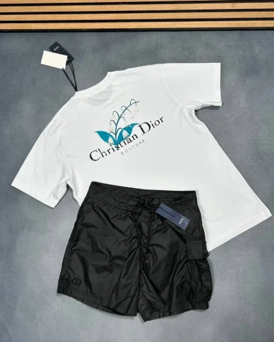 Men's Couture Lily of the Valley Cotton T-Shirt and Shorts Set
