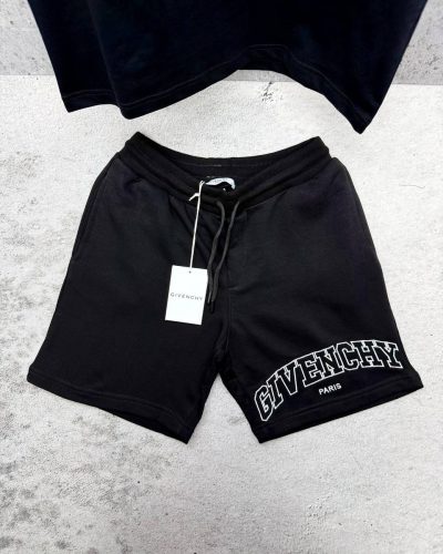 Givenchy Paris Embroidered T-Shirt and Shorts Set