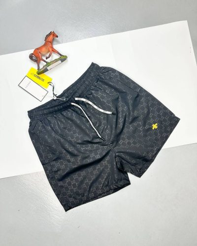 Gucci Bee Embroidered 1:1 Mirror Quality Swim Shorts – Black