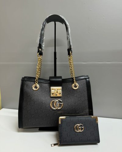 Gucci Clone Quailty Large Beige Padlock Handbag for Women black