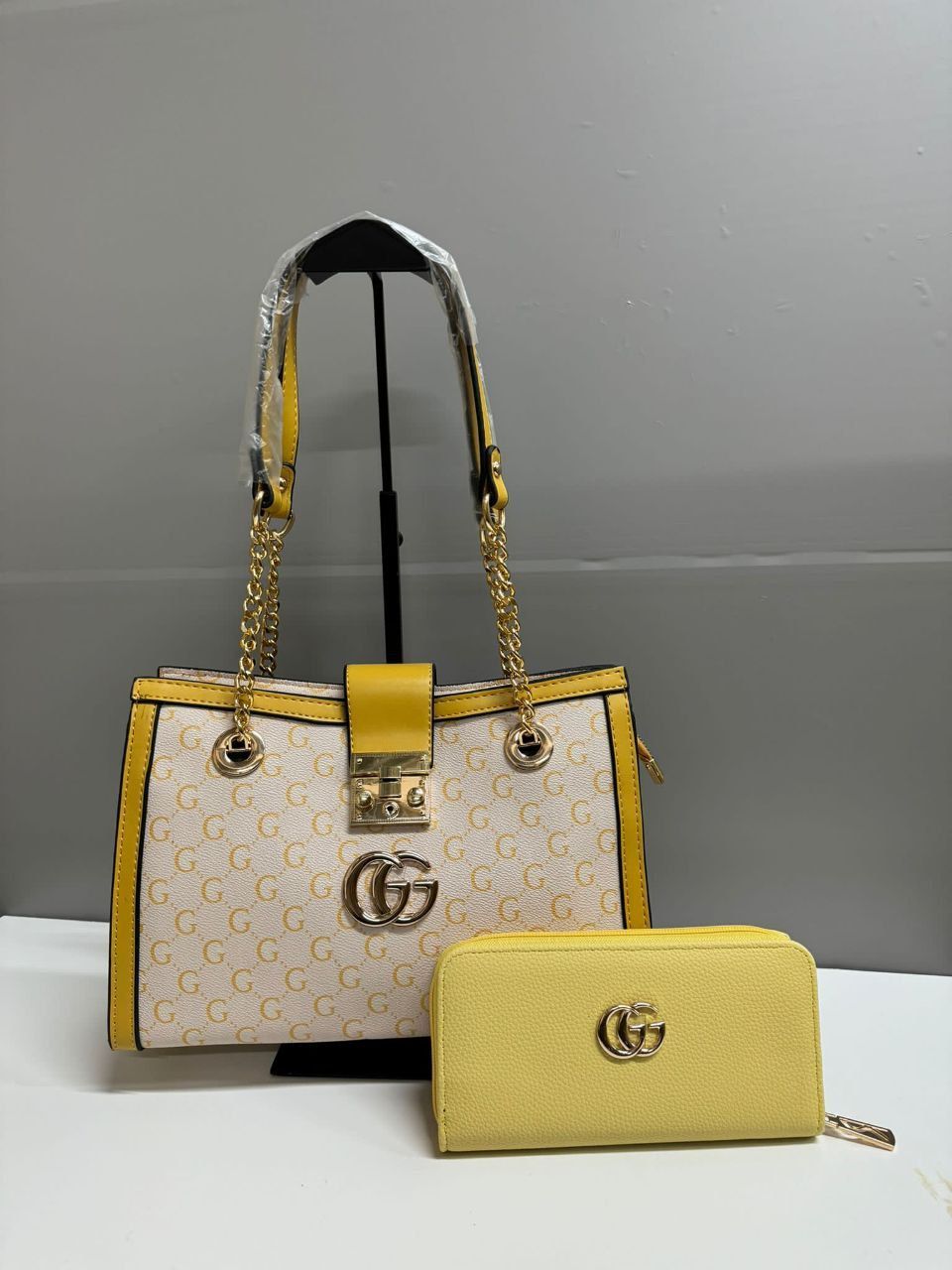 Gucci Clone Quailty Large Beige Padlock Handbag for Women glod