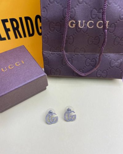 Gucci Diamond Double G Stud 1:1 Replica Earrings for Women