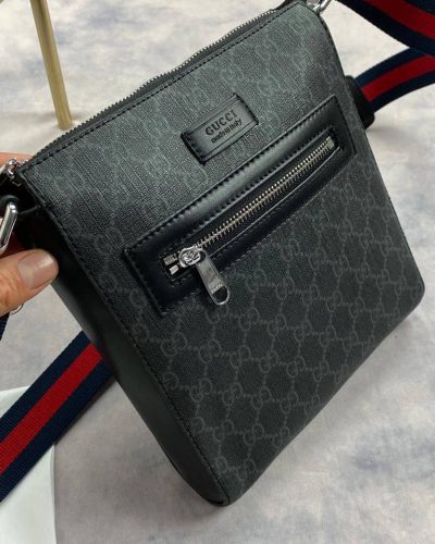Gucci GG Men's Super Clone Quailty Small Messenger Bag with Long Strap close veiw
