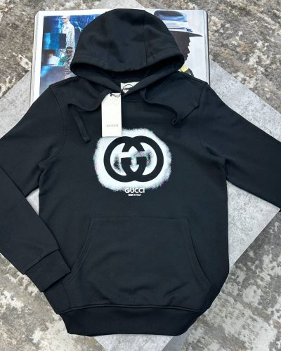 Gucci Interlocking G Graffiti Reps AAA Quality Hoodie – 2 Colours