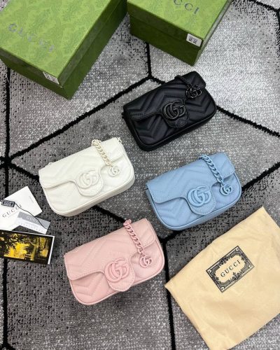 Gucci Marmont Matelassé Mini GG Logo Wallet for Women – 4 Colours