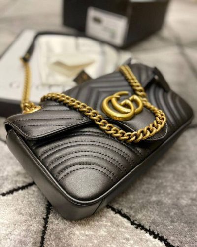 Gucci Marmont Mini GG Logo AAA Quailty Leather Wallet for Women – 4 Colours black close veiw Gucci Marmont Mini GG Logo AAA Quailty Leather Wallet for Women – 4 Colours black close veiw