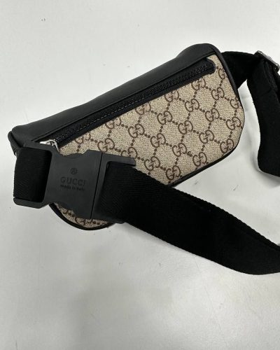 Gucci Men’s GG Supreme Canvas Eden Waist Bag back side Gucci Men’s GG Supreme Canvas Eden Waist Bag back side