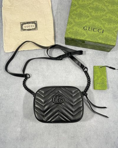 Gucci Women’s GG Marmont Small Matelasse Shoulder Bag