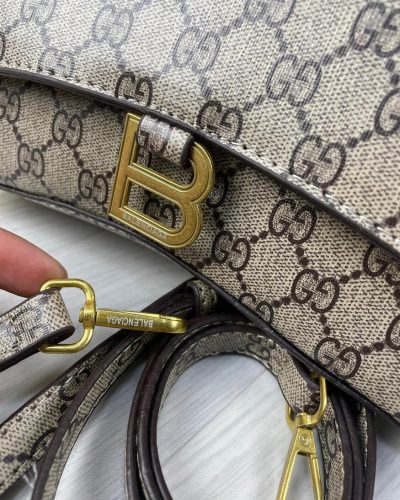 Gucci X Balenciaga Hourglass Bags For Women’s strips