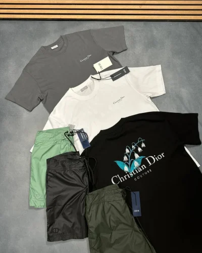 Men's Couture Lily of the Valley Cotton T-Shirt and Shorts Set