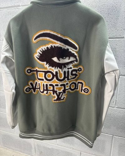 Louis Vuitton Baseball 1-1 Replica Jacket – Grey2
