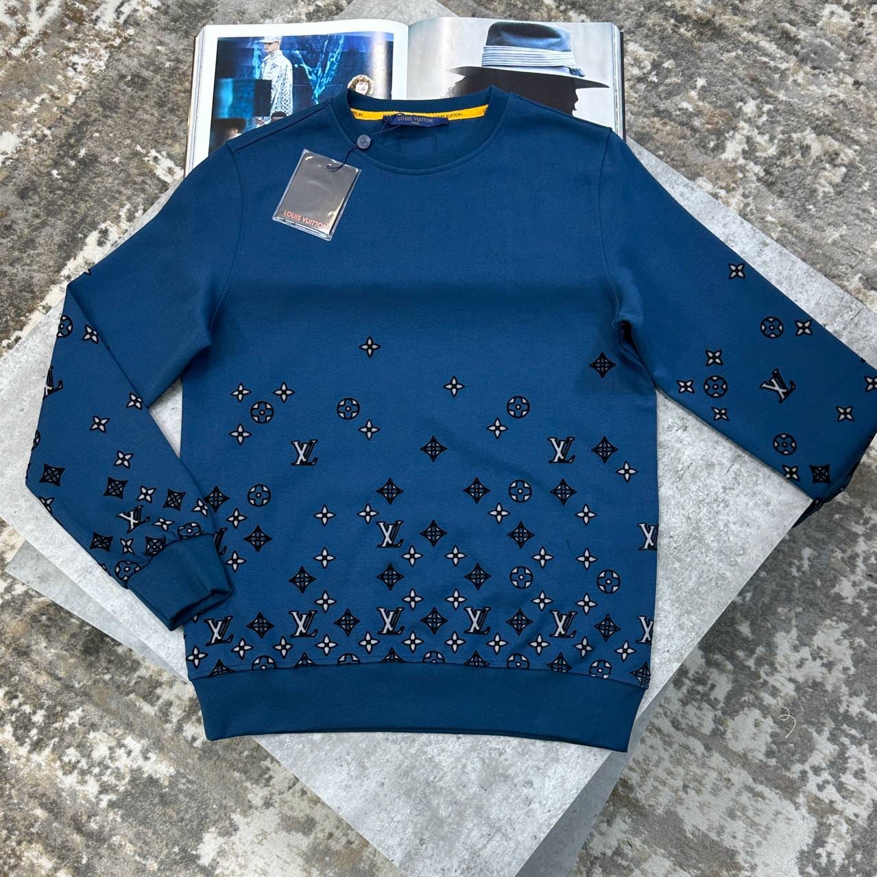 Louis Vuitton Embellished Evening Crew Neck First Copy Jumper – Multiple Colours