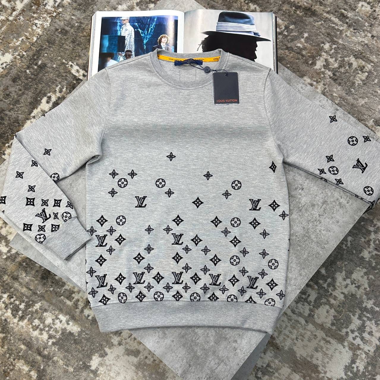 Louis Vuitton Embellished Evening Crew Neck First Copy Jumper – Multiple Colours - Image 3