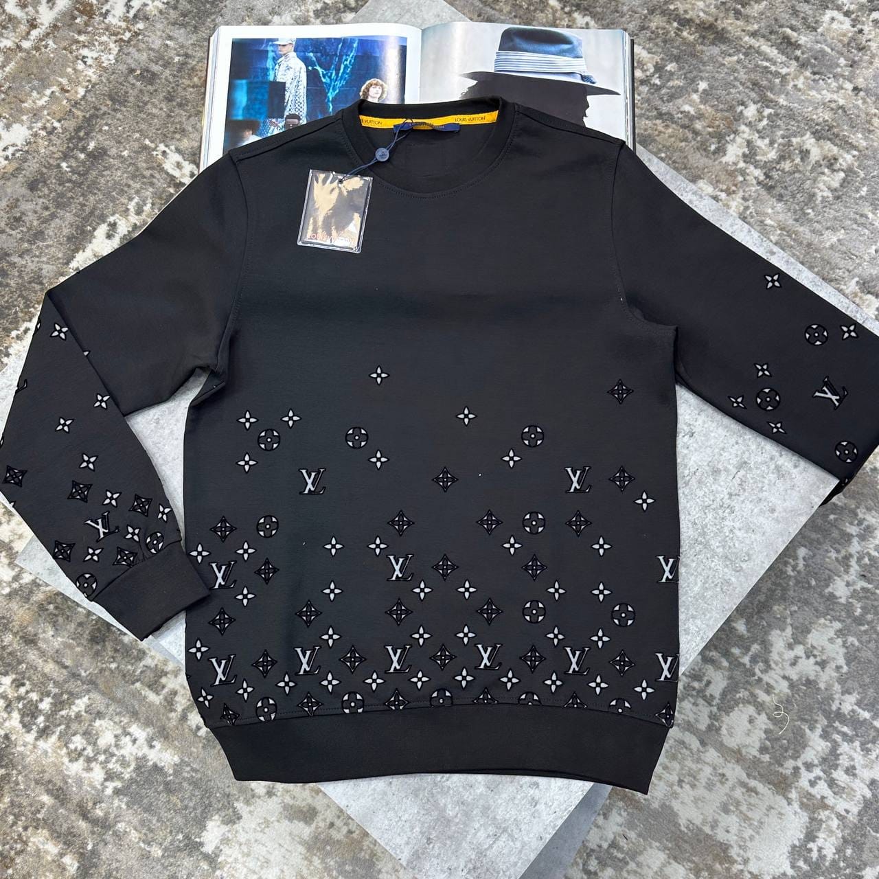 Louis Vuitton Embellished Evening Crew Neck First Copy Jumper – Multiple Colours