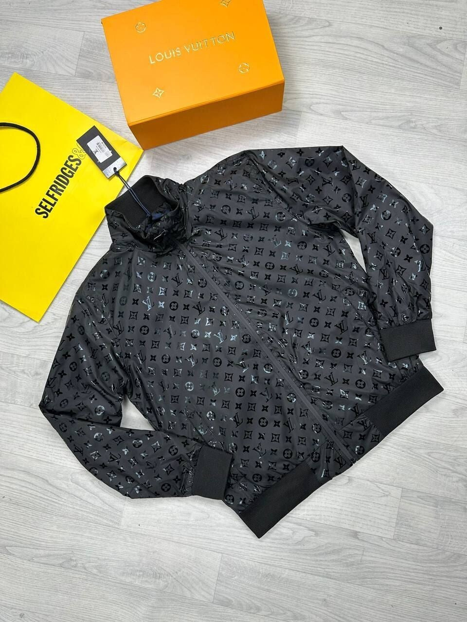 Louis Vuitton LV Logo Zip-Up Hooded Jacket for Men