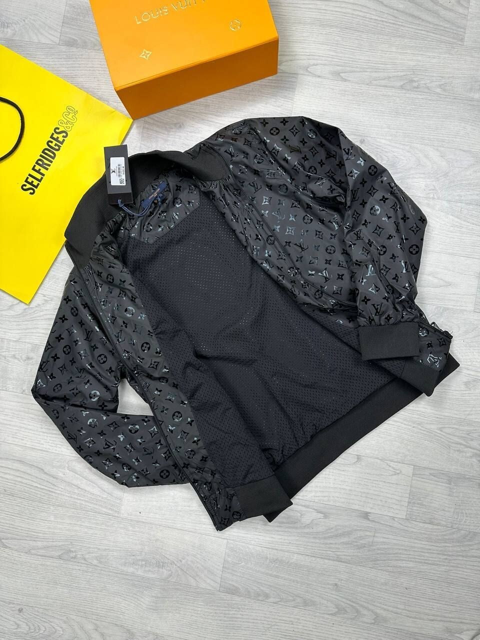 Louis Vuitton LV Logo Zip-Up Hooded Jacket for Men