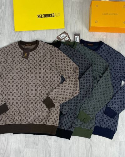Louis Vuitton Logo Reps AAA Quality Jumper for Men – Multiple Colours