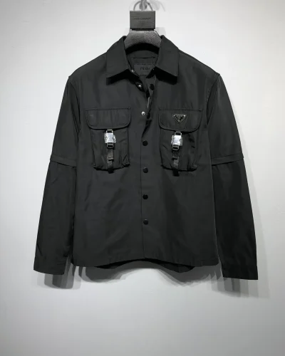 Men’s Classic Olive Green Utility Field Jacket Luxury Fake