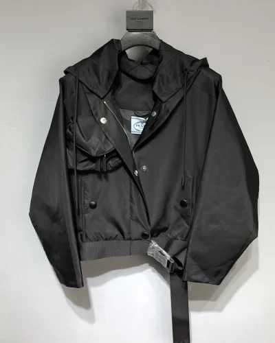 Men’s First Copy Classic Black Leather Bomber Jacket