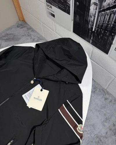 Moncler Claut Superclone Quality Full-Zip Hooded Jacket Mens in Multiple Colours black